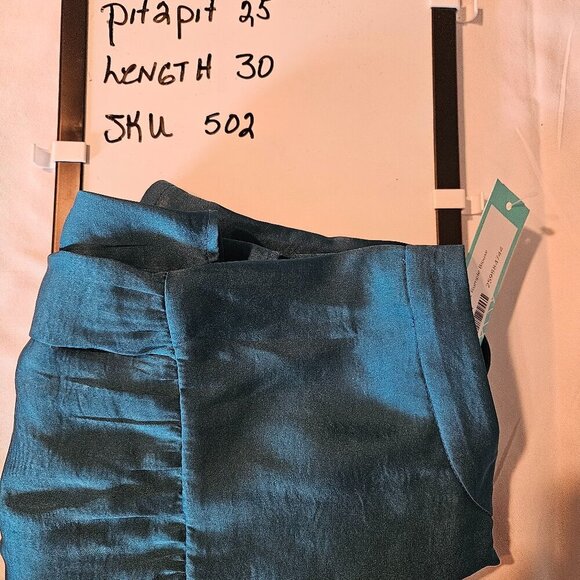 Vince Camuto Teal Sleeveless Blouse 2X NWT - Picture 8 of 8